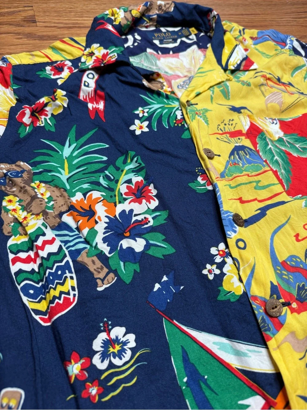 Polo Ralph Lauren Men's Classic Fit Floral Hawaiian Viscose Shirt Medium